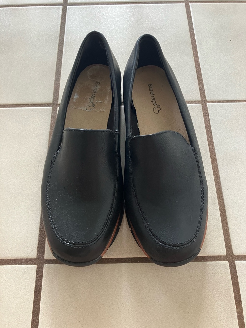 BareTraps Black Slip-On Loafers Women’s 6.5